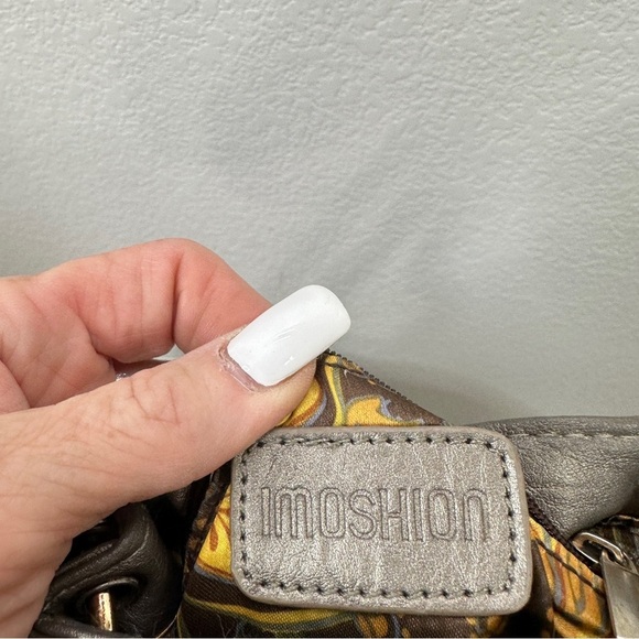 Champagne Rocker Faux Leather with Guitar and Fringe Metallic Crossbody - Picture 7 of 7